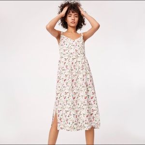 Club Monaco Germaine Silk Dress, White Multi Floral, 2